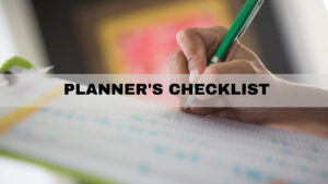 maintenance planner checklist